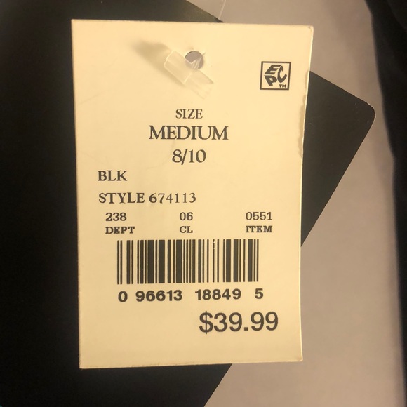 NEW One Piece Swimsuit, Black, Grommet, Size M - Picture 7 of 10